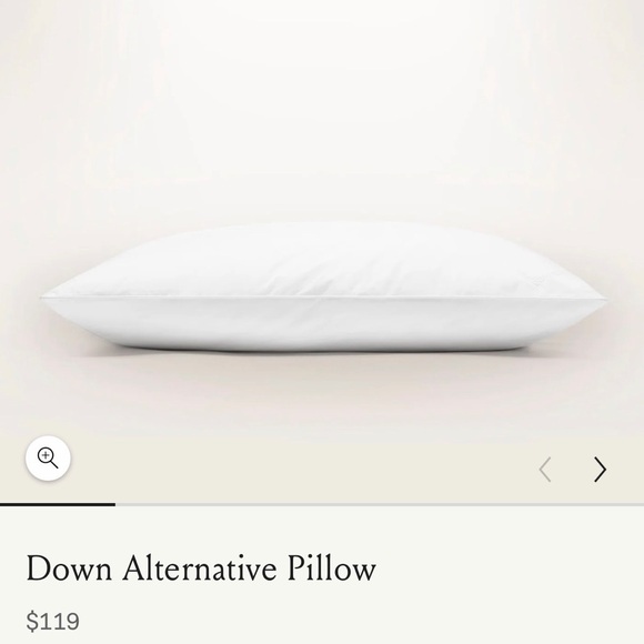 TWO Boll & Branch Down Alternative King Firm Pillows NWOT